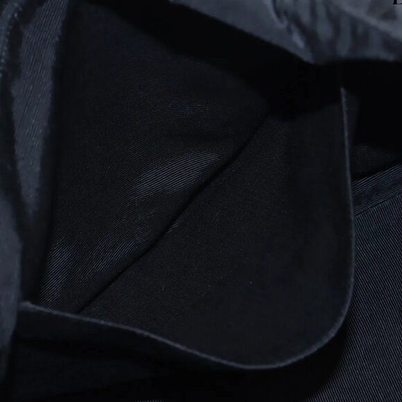 Chanel Vintage Coco Mark Nylon Chain Tote Bag Black Gold Metal - Picture 6 of 11